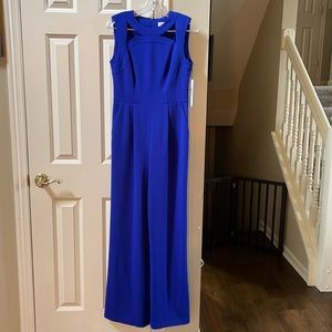NWT Calvin Klein Cobalt Blue Jumpsuit, size 6